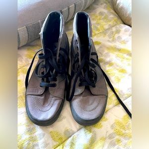 Vans….. old skool… high tops . Grey and black worn a few times too small